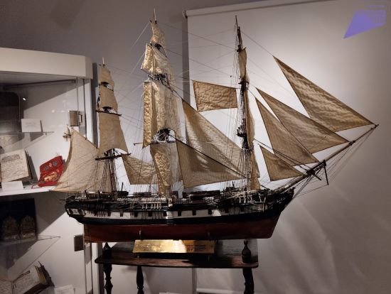 Макет корабля в музее быта Колы ф1 