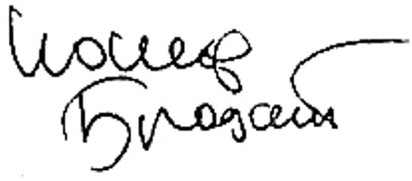 Iosif Brodsky signature